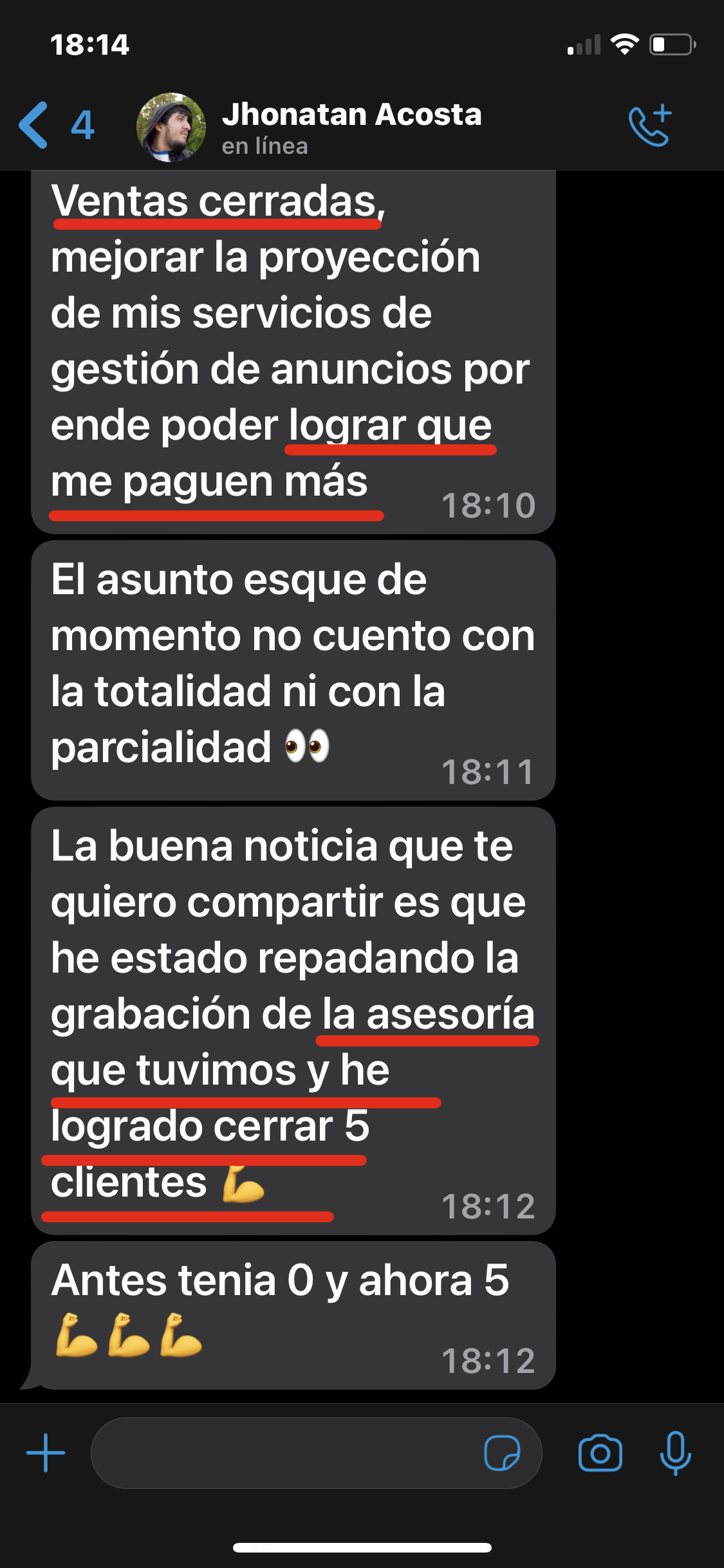 Testimonio Jhonatan